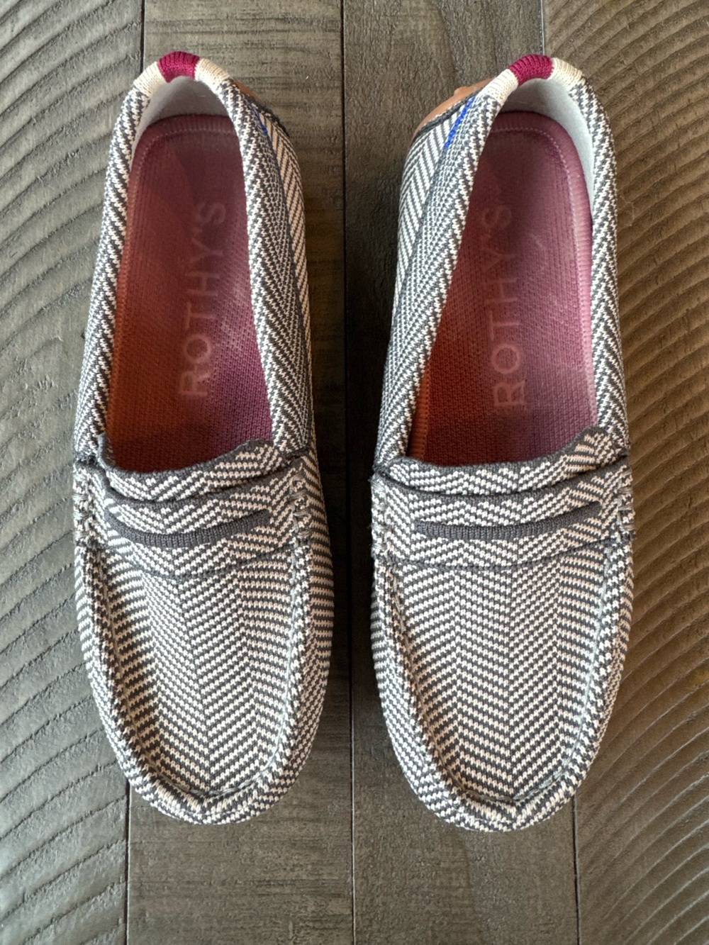 Rothy's The Driver Herringbone Iron Slip-On Loafers Women’s Size 6 - Picture 5 of 15